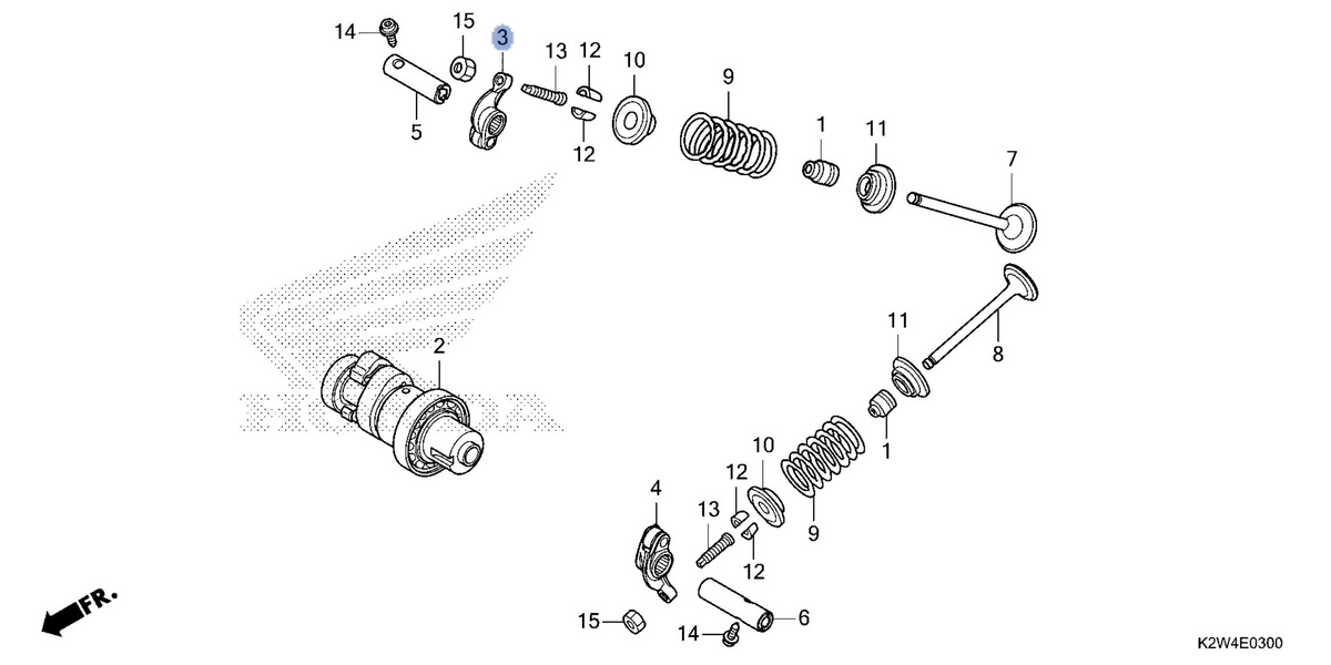 Honda OEM part 14430-K0J-N00