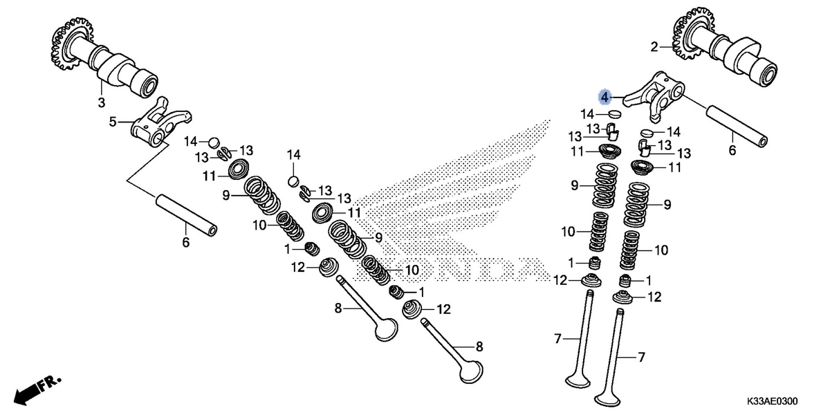 Honda OEM part 14430-K33-D00