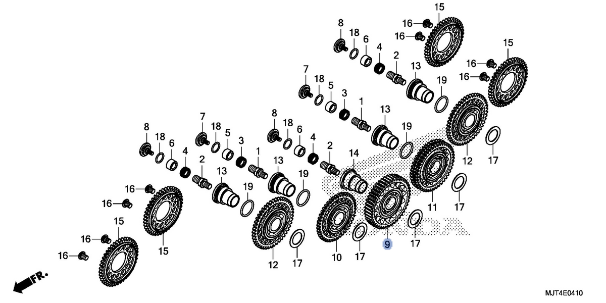 Honda OEM part 14430-MJT-E00