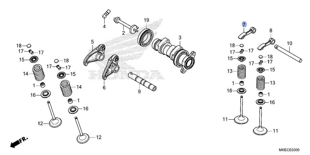 Honda OEM part 14431-MKE-AF0