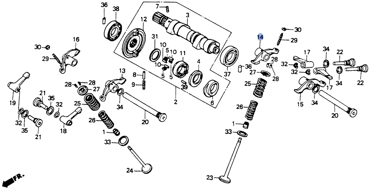 Honda OEM part 14431-MN1-671