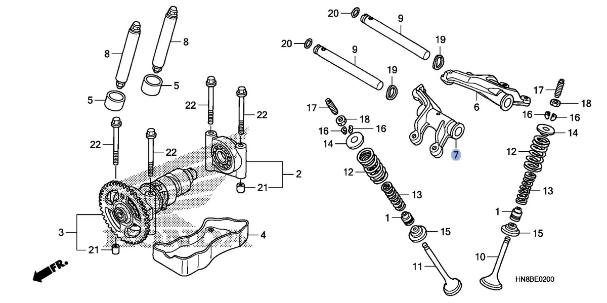 Honda OEM part 14432-HN8-000