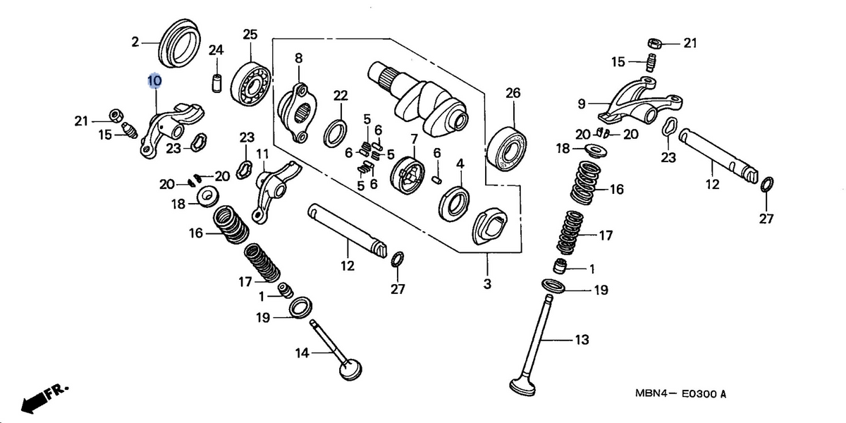 Honda OEM part 14441-MBN-670