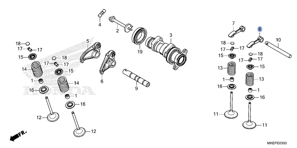 Honda OEM part 14441-MKE-AS0