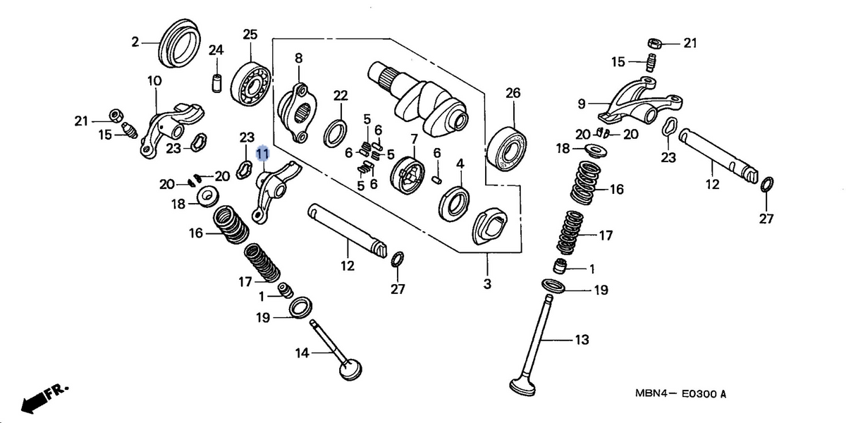 Honda OEM part 14442-MBN-670