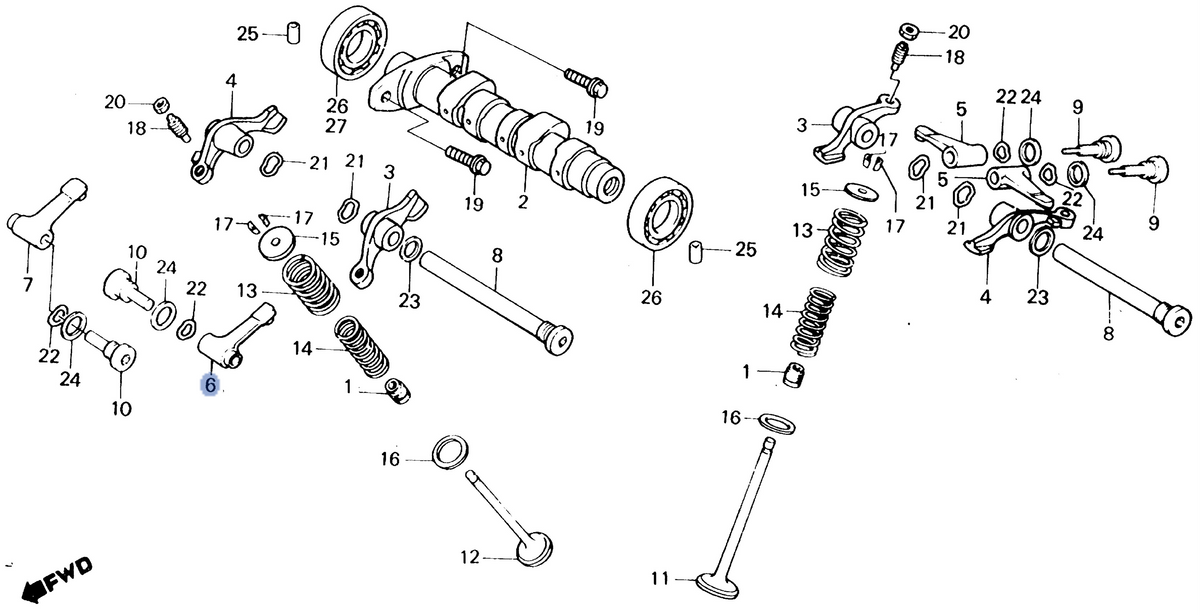 Honda OEM part 14446-KK0-000