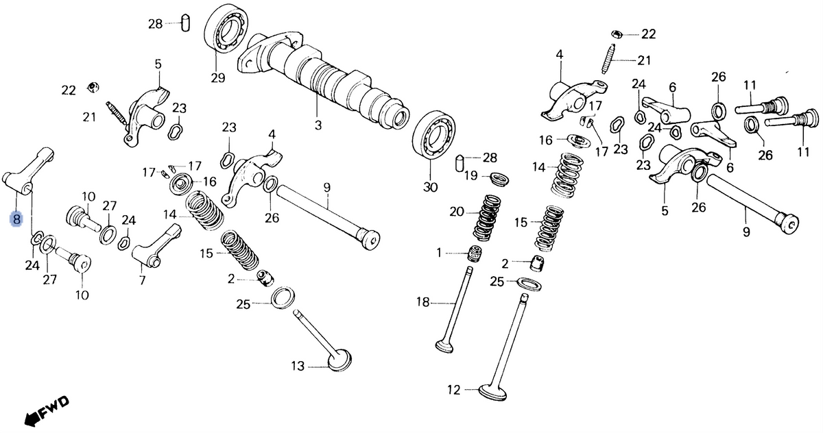 Honda OEM part 14447-KF0-000