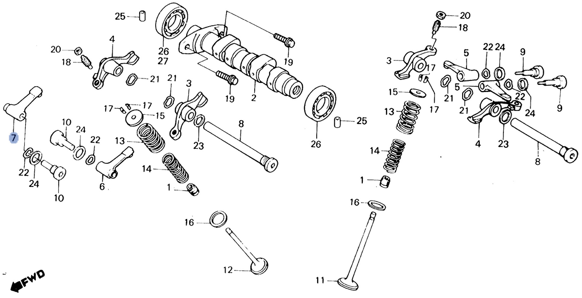 Honda OEM part 14447-KK0-000