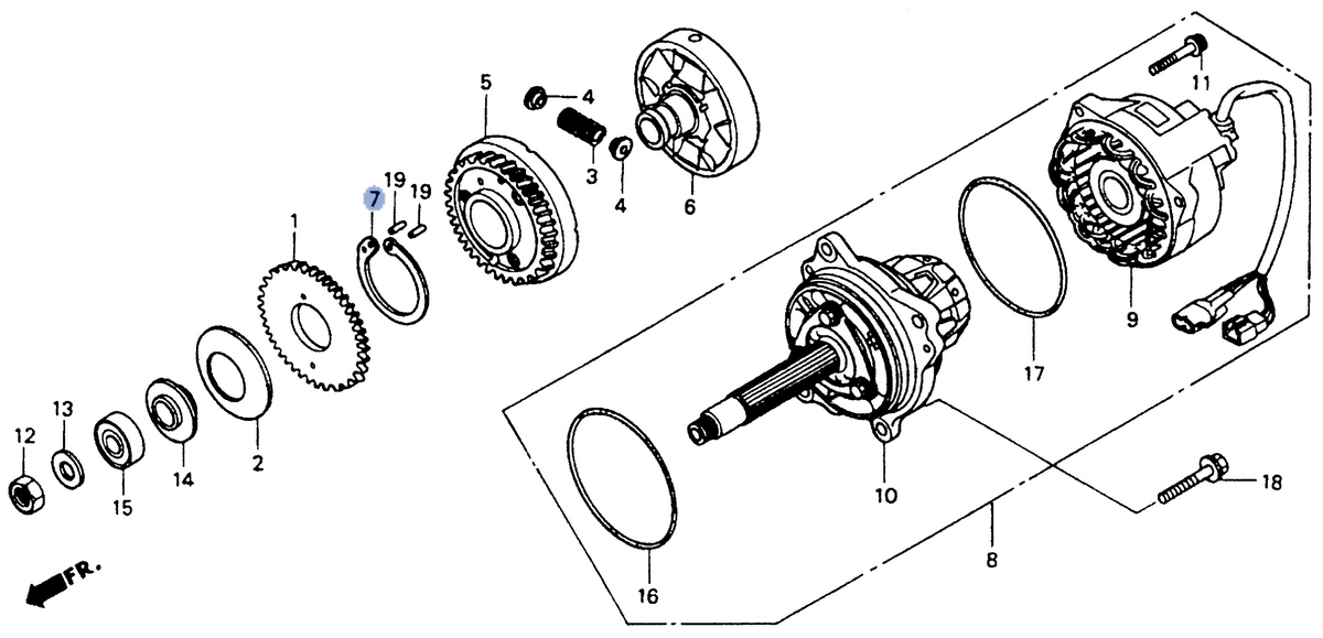 Honda OEM part 14447-MR8-003