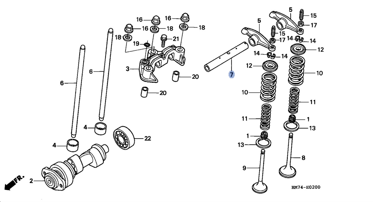 Honda OEM part 14450-HM7-000