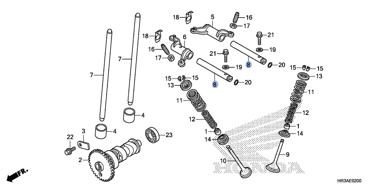 Honda OEM part 14451-HR3-A40