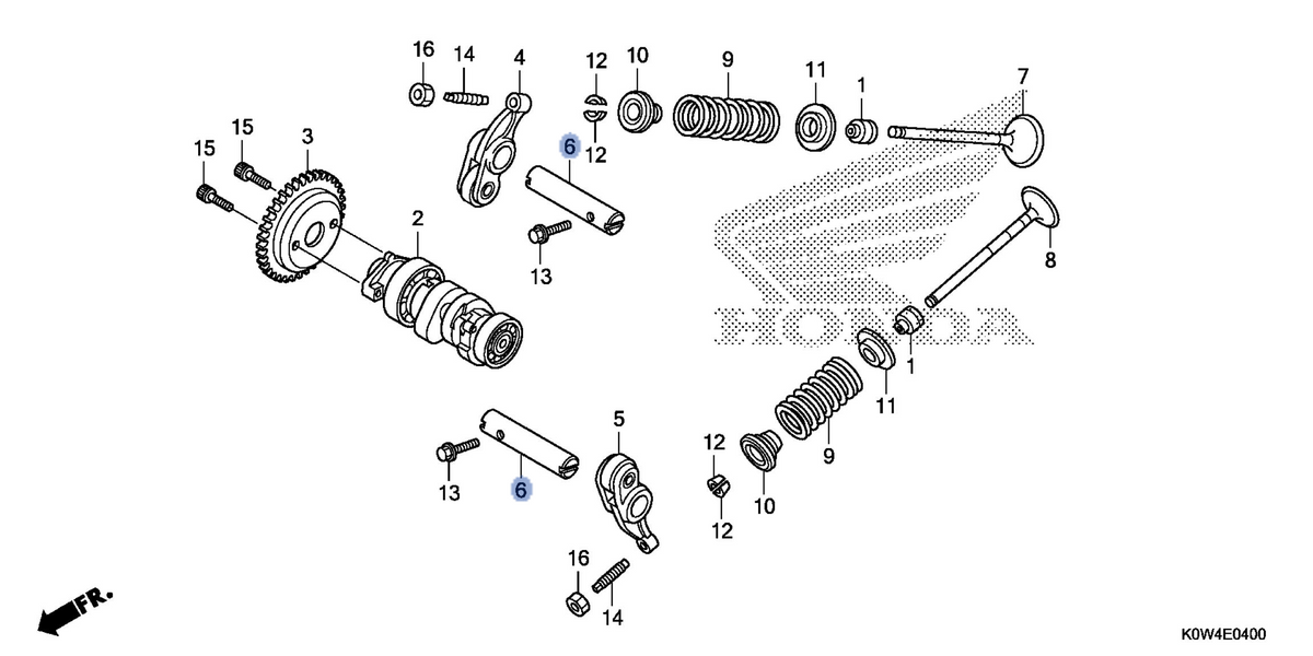 Honda OEM part 14451-KZR-600