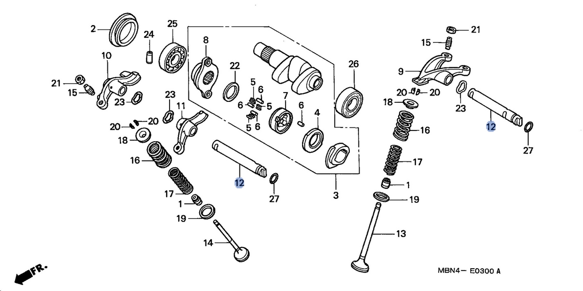 Honda OEM part 14451-MBN-670