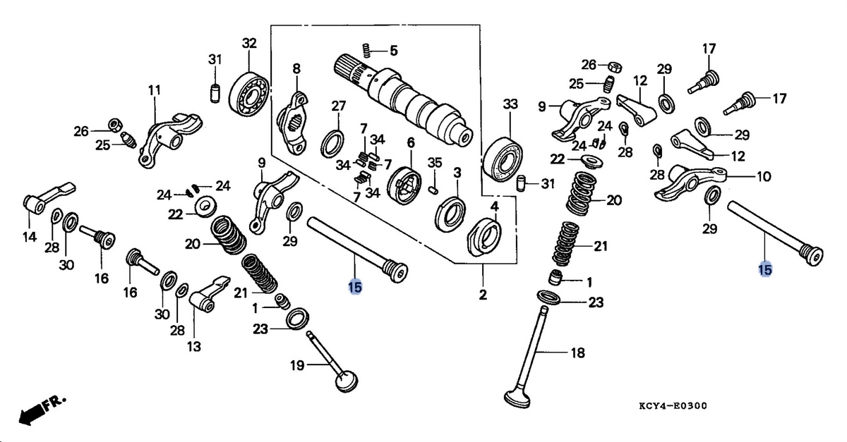 Honda OEM part 14451-MBV-000
