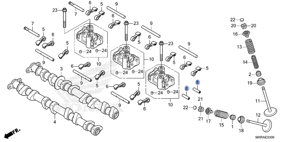Honda OEM part 14453-MKR-D10