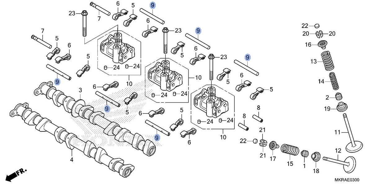 Honda OEM part 14454-MKR-D10