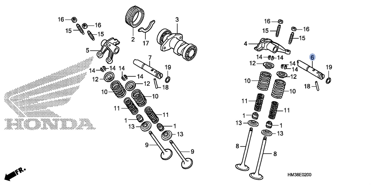 Honda OEM part 14455-HC0-000