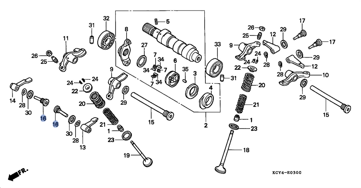 Honda OEM part 14455-KCY-670