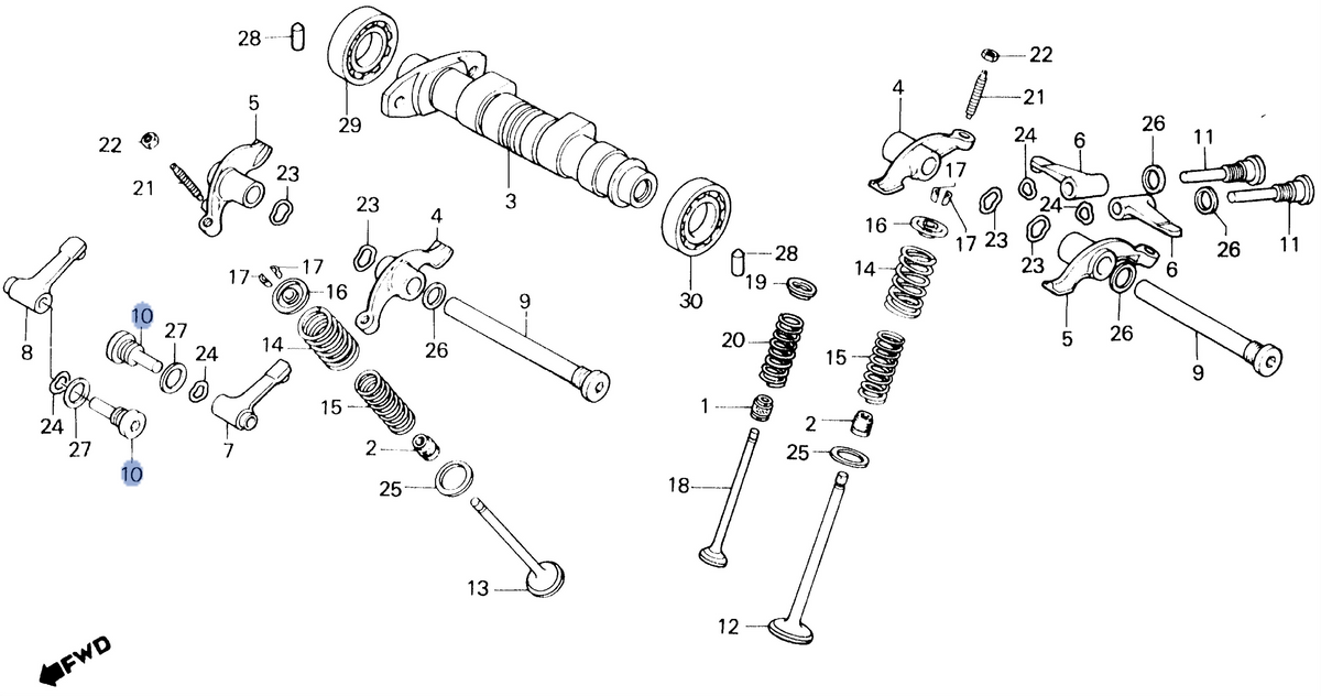 Honda OEM part 14455-MN1-670