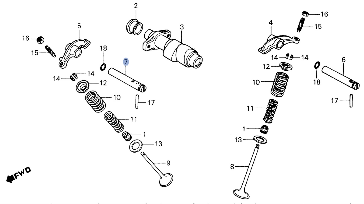 Honda OEM part 14456-HA0-000