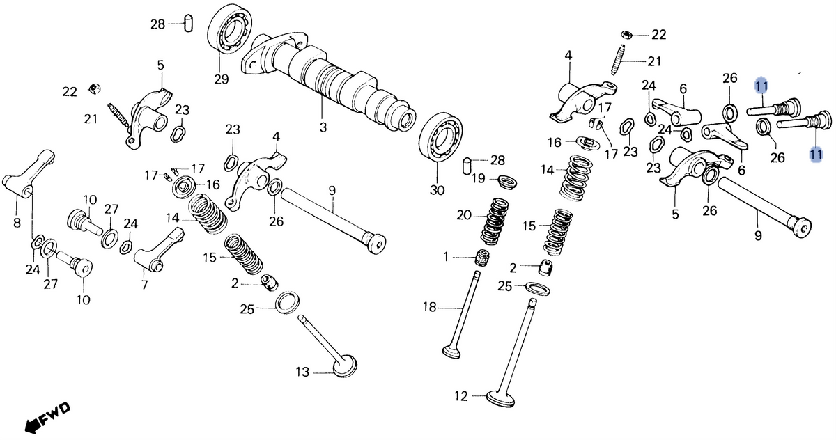 Honda OEM part 14456-KCY-670