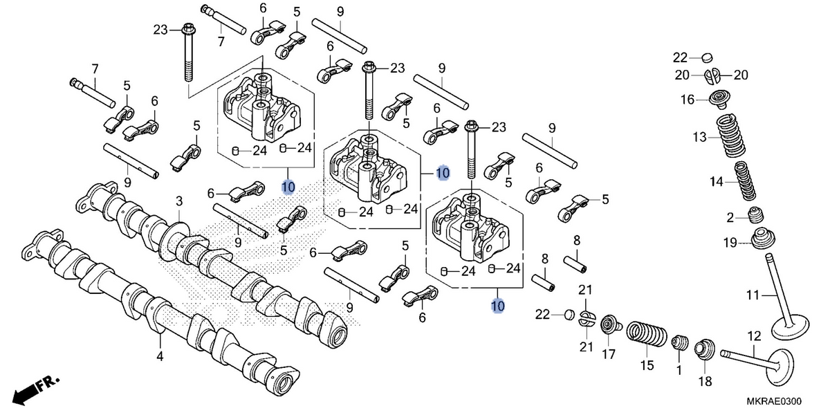 Honda OEM part 14460-MKR-D10