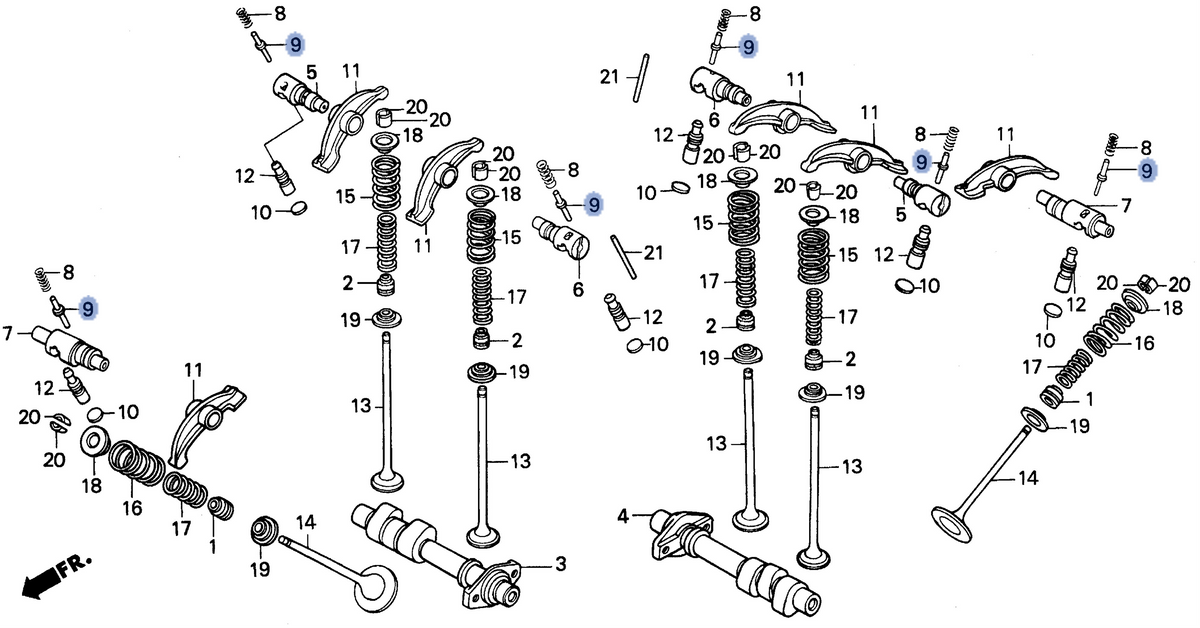 Honda OEM part 14462-ME9-020