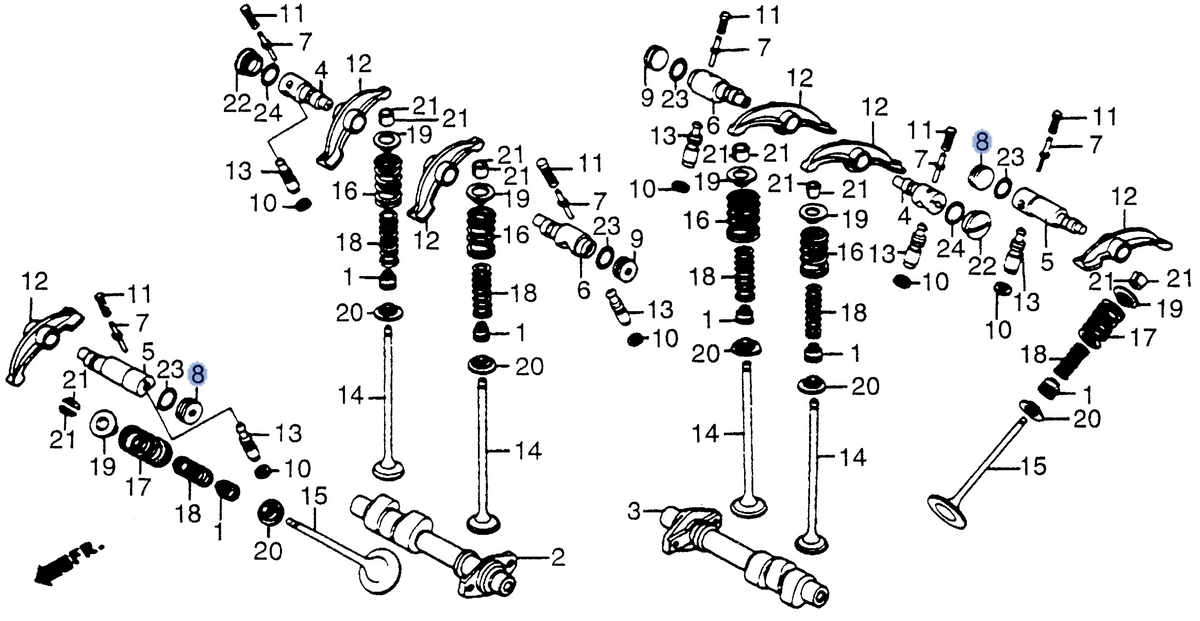 Honda OEM part 14463-ME9-000