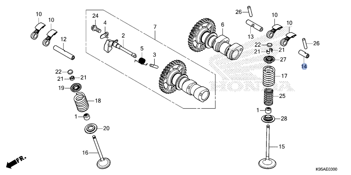 Honda OEM part 14482-K95-AA0
