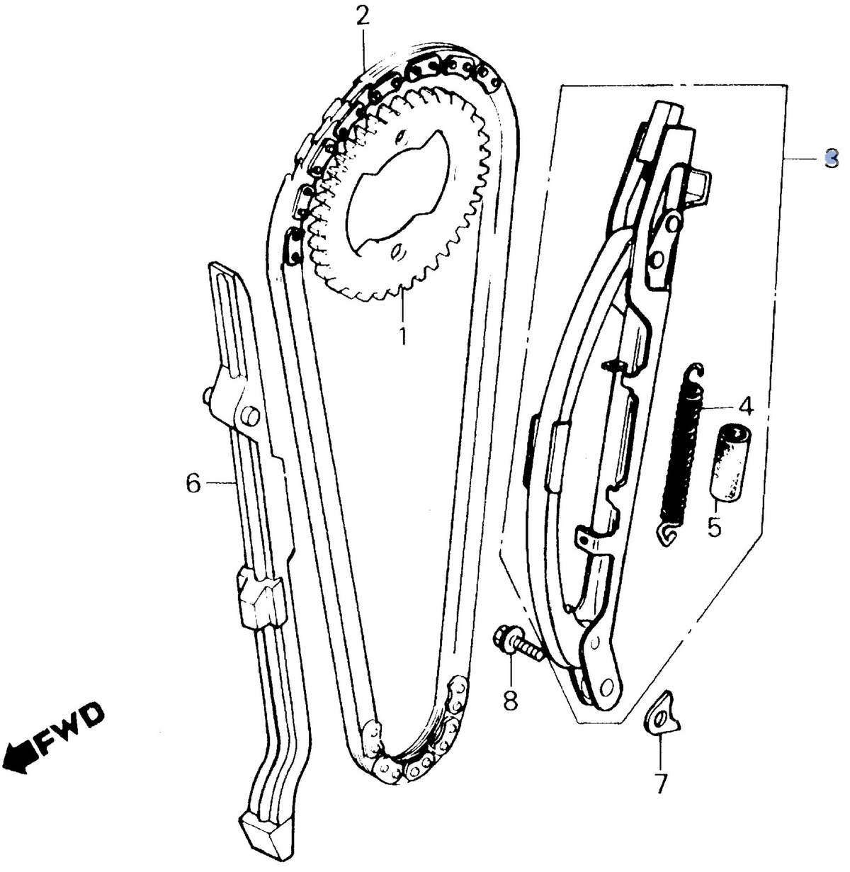Honda OEM part 14500-KK1-000