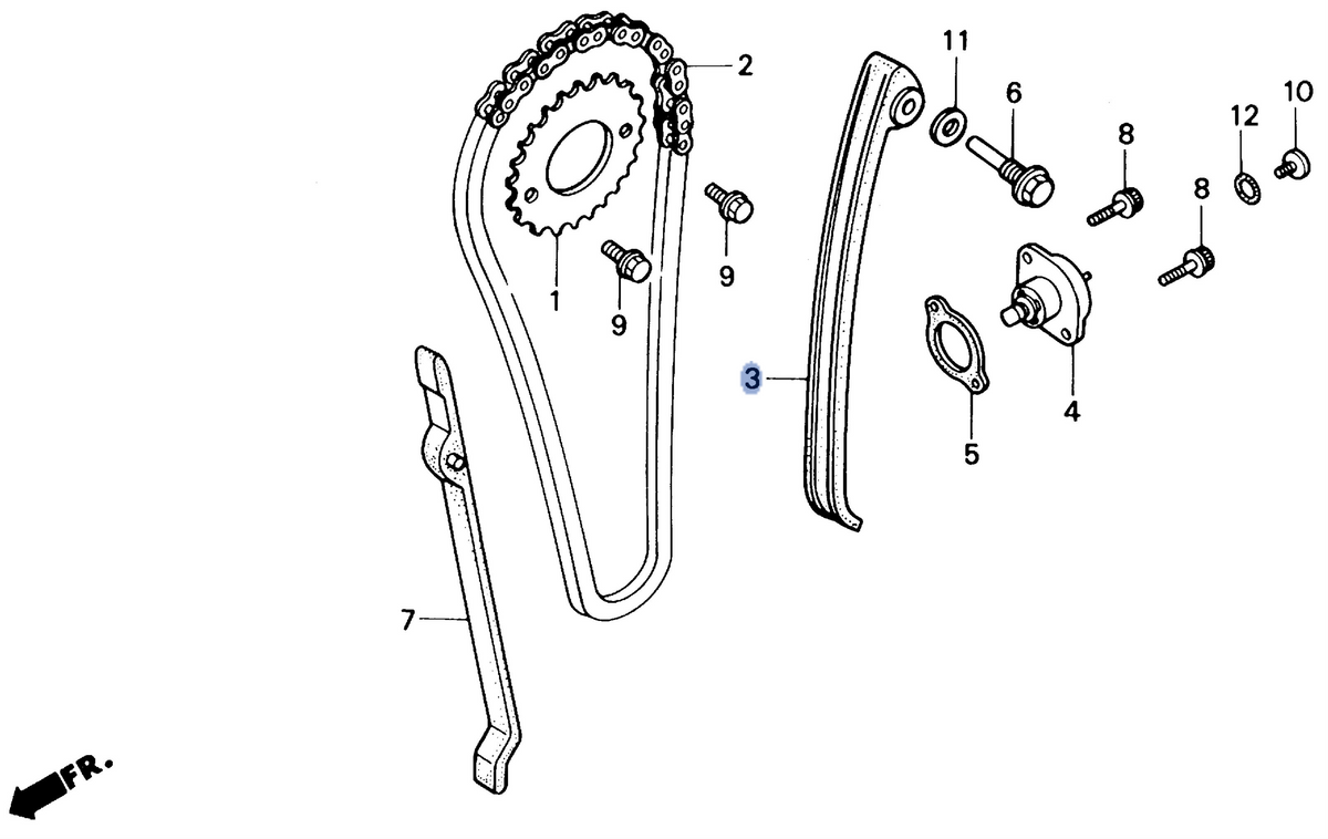 Honda OEM part 14500-KW1-900