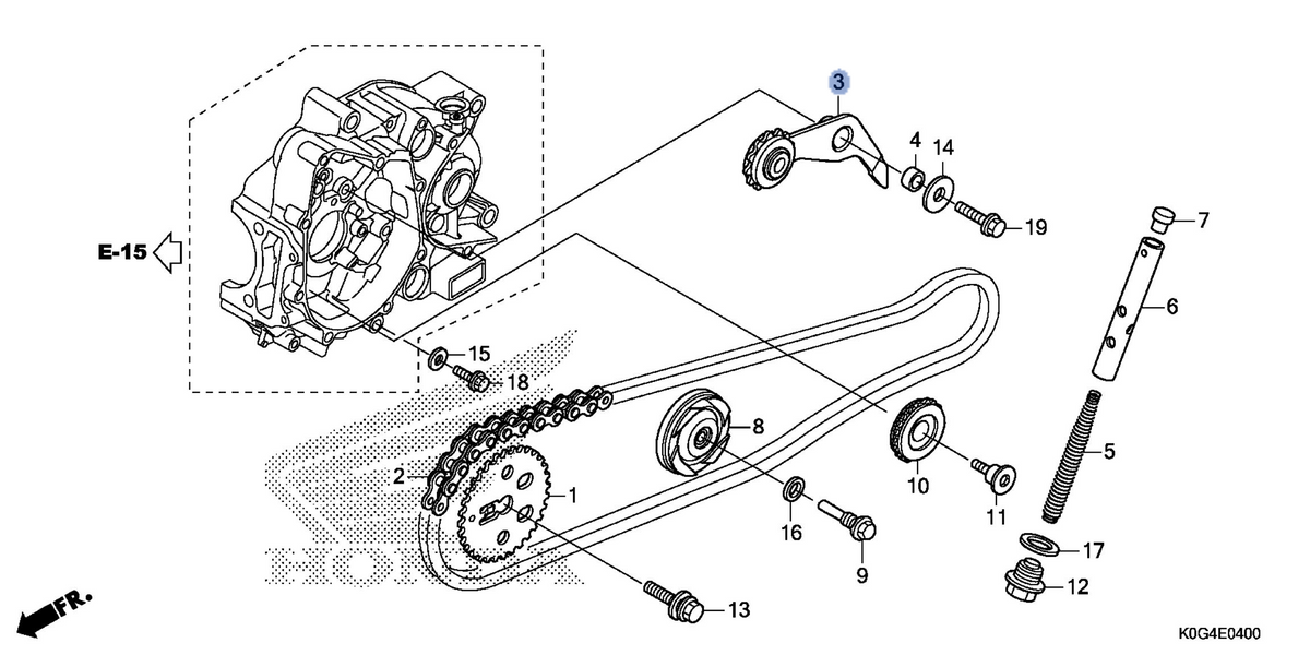 Honda OEM part 14500-KYZ-900