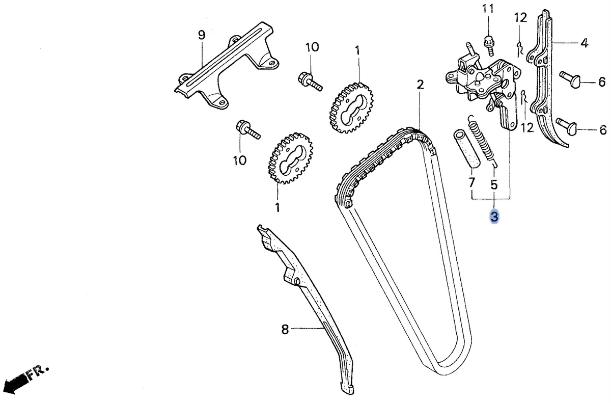 Honda OEM part 14500-MJ0-010