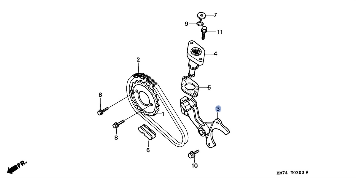 Honda OEM part 14510-HM7-010