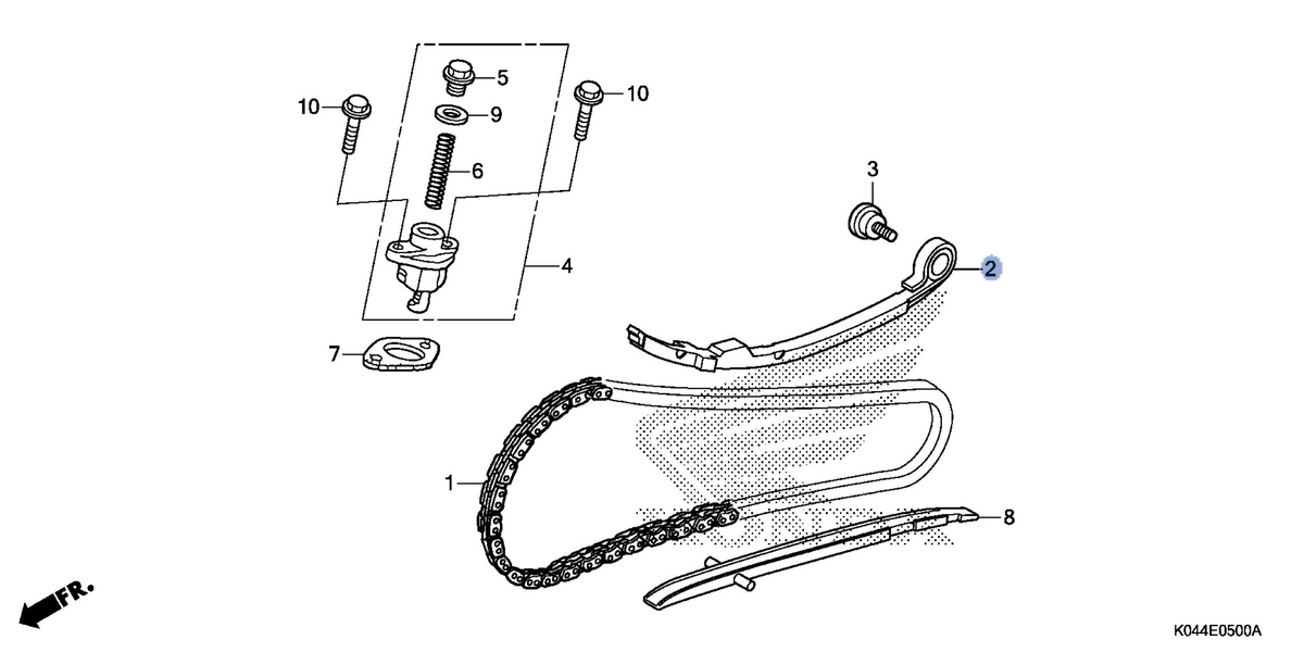 Honda OEM part 14510-K04-930