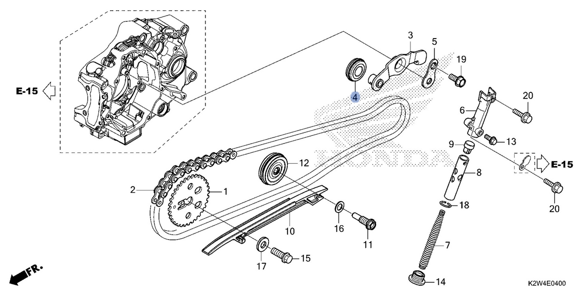 Honda OEM part 14510-K1M-T01