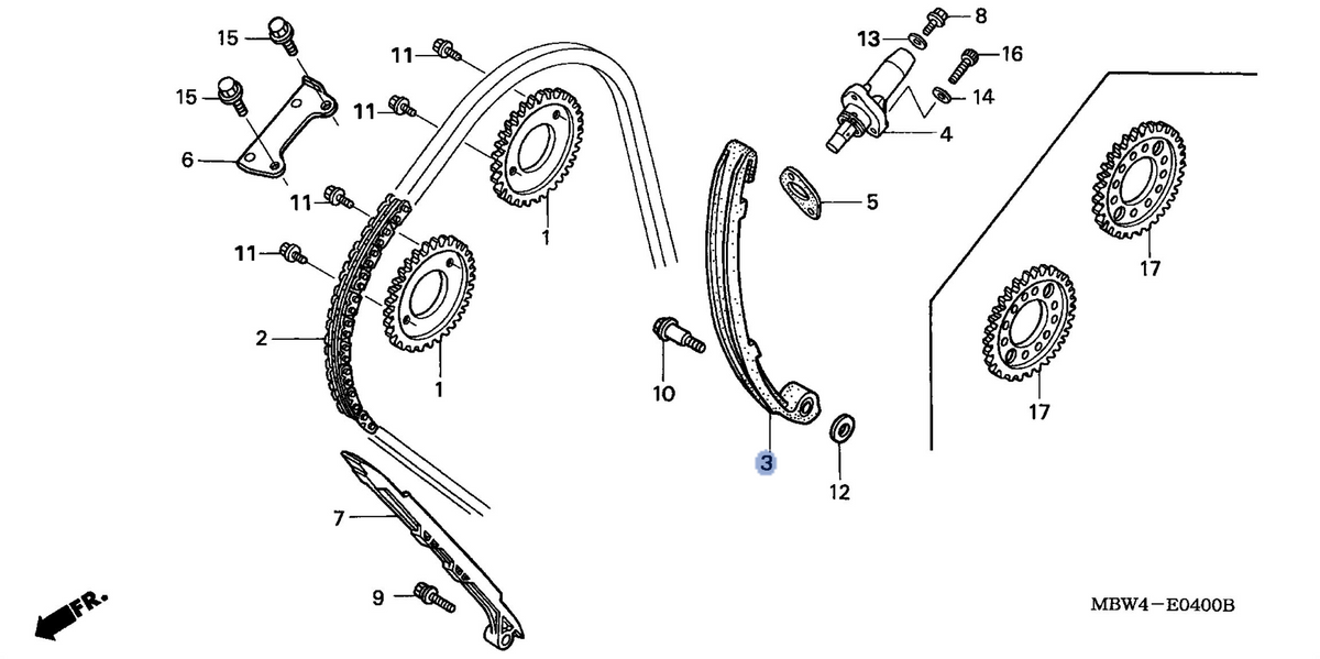 Honda OEM part 14510-MBW-000