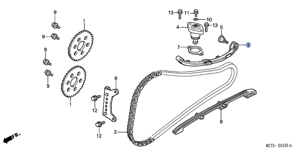 Honda OEM part 14510-MCT-000