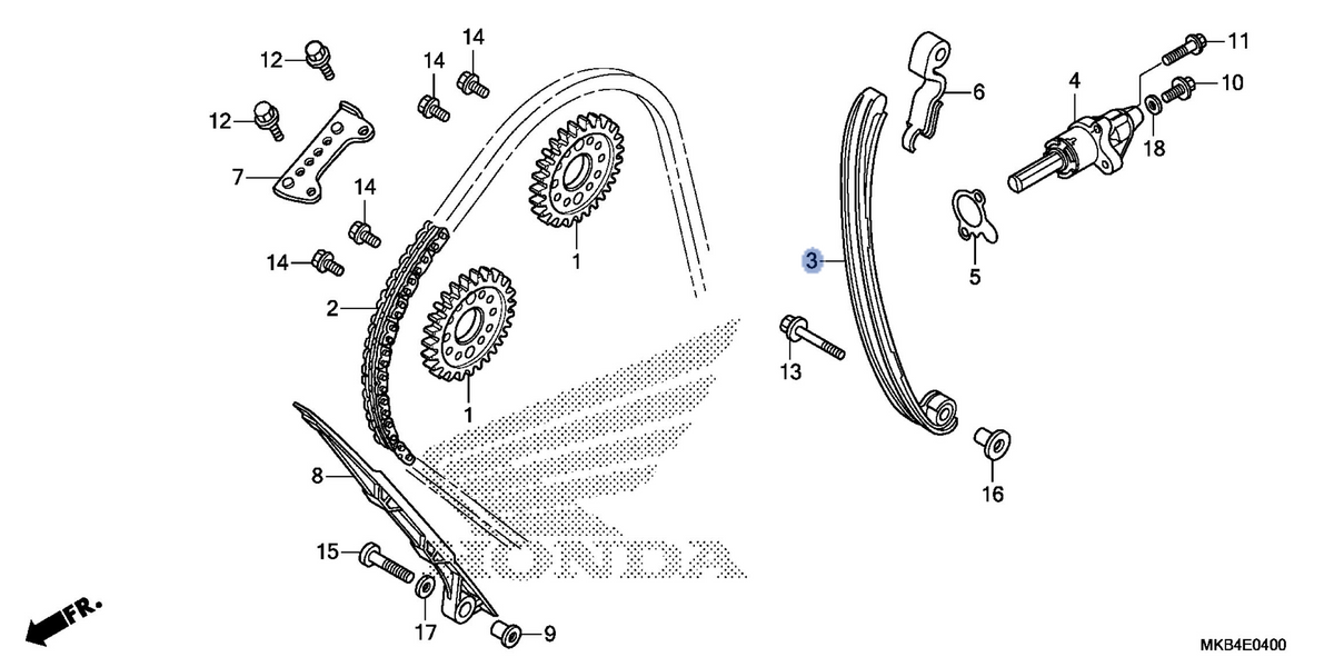 Honda OEM part 14510-MFL-010