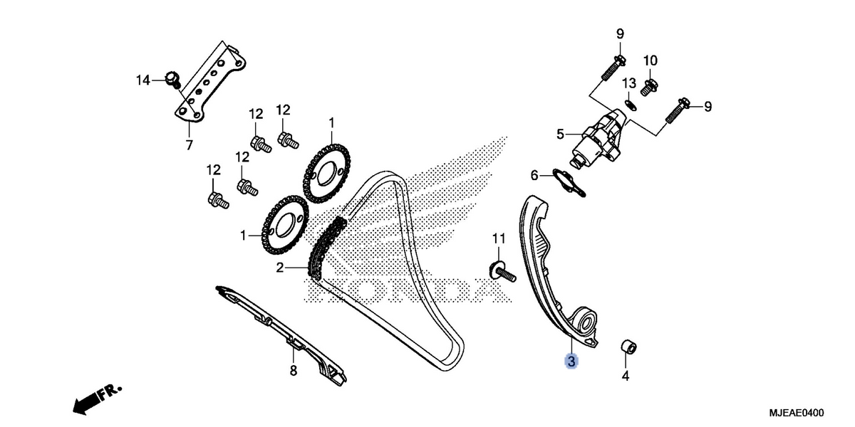 Honda OEM part 14510-MJE-D02