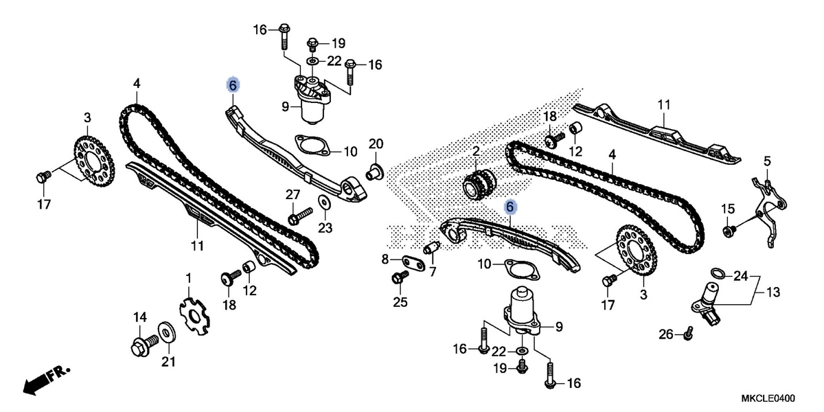 Honda OEM part 14510-MKC-A00