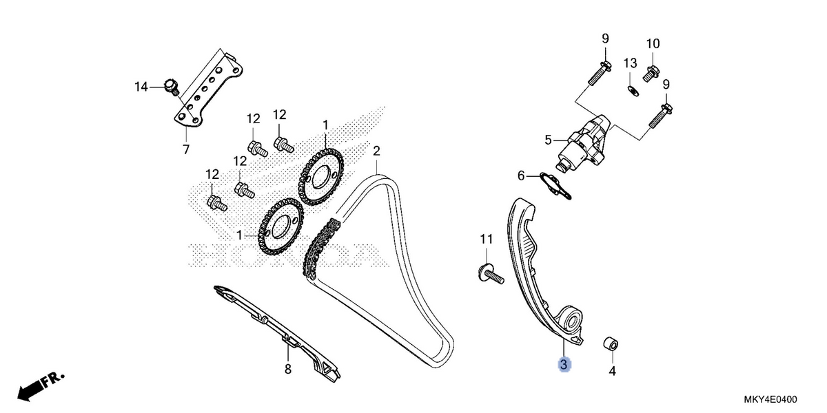 Honda OEM part 14510-MKN-D10