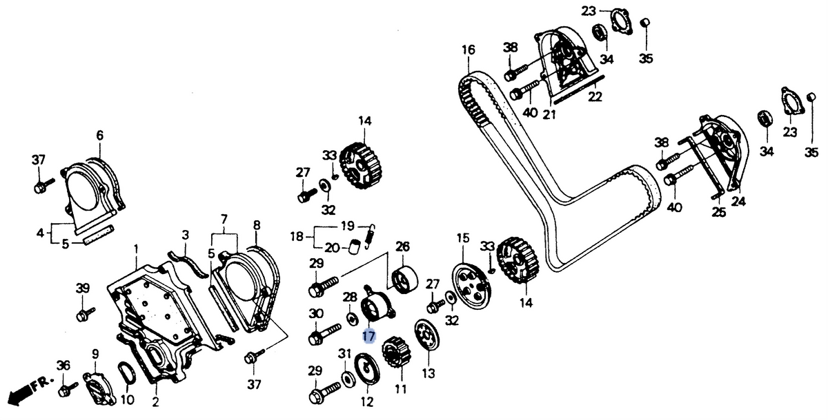 Honda OEM part 14510-MT3-003