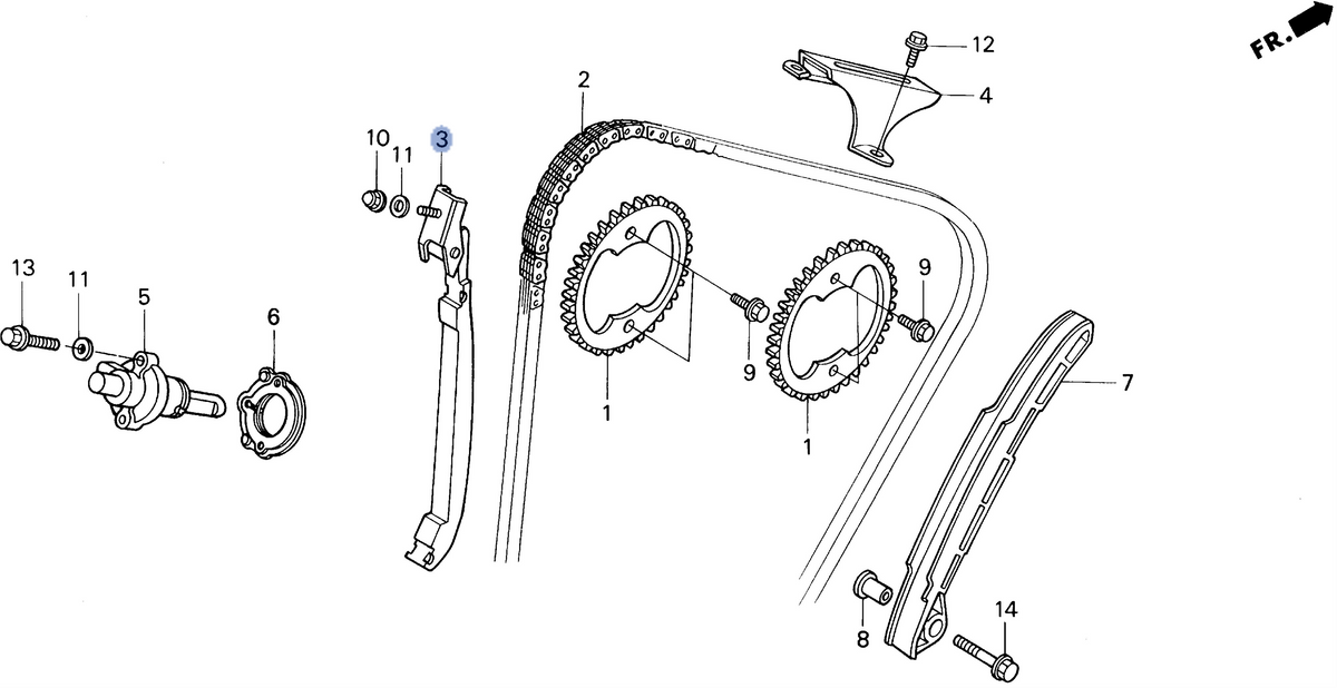 Honda OEM part 14510-MV9-671