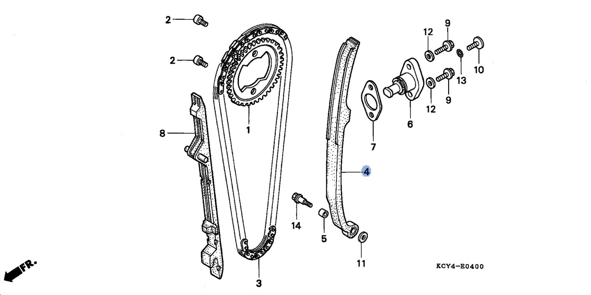 Honda OEM part 14511-KCY-670