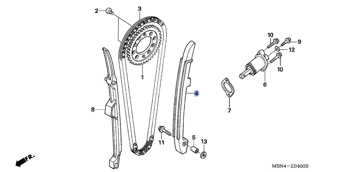 Honda OEM part 14511-MBN-670