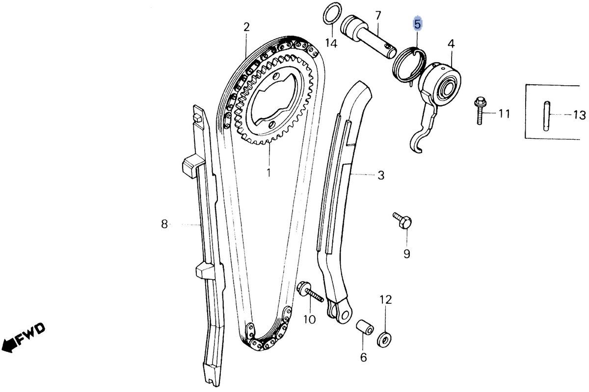 Honda OEM part 14514-MG3-000