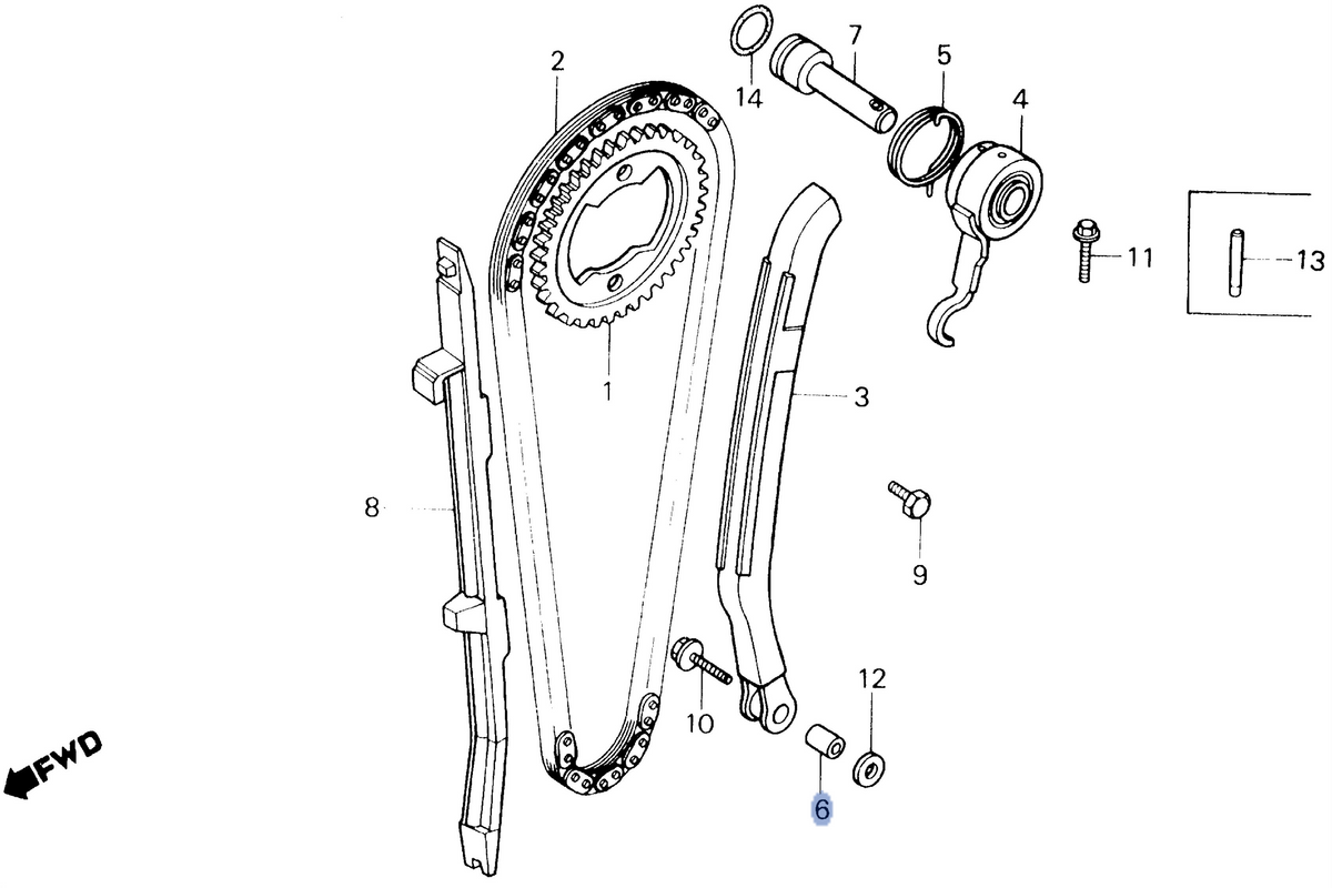 Honda OEM part 14515-KF0-000