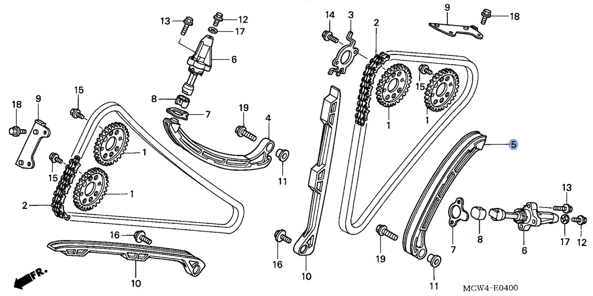 Honda OEM part 14515-MCW-003