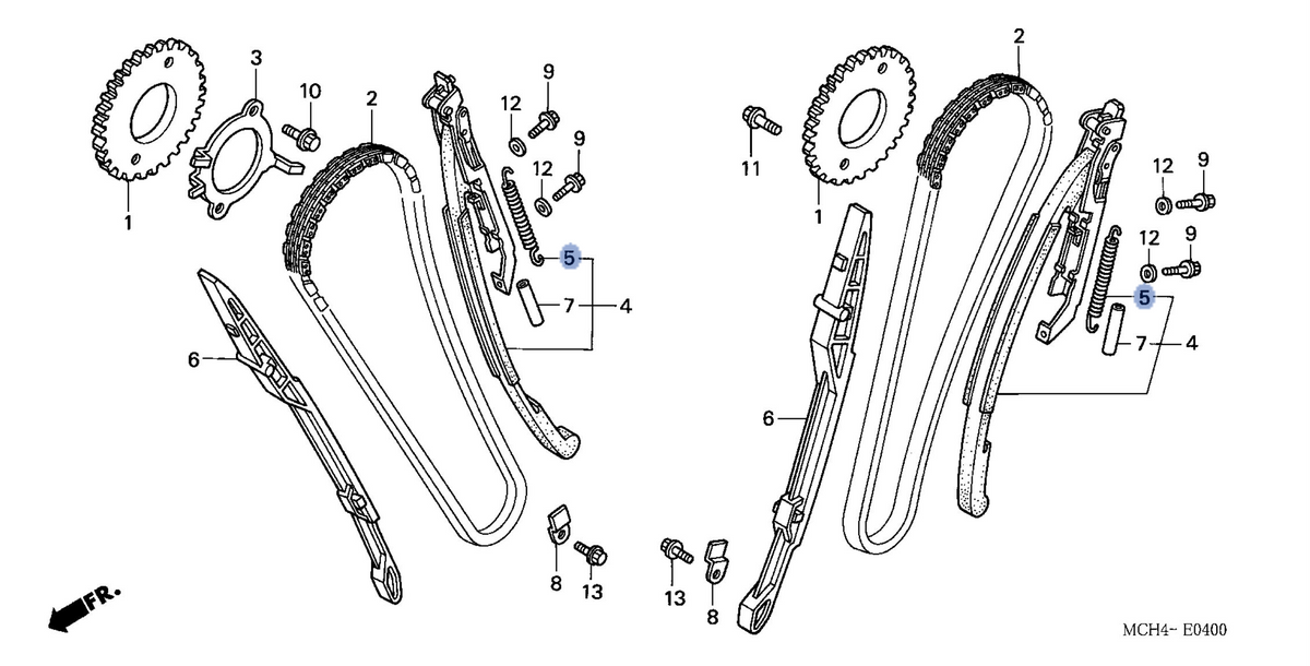 Honda OEM part 14516-MCH-000